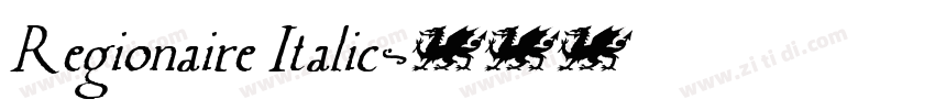 Regionaire Italic字体转换